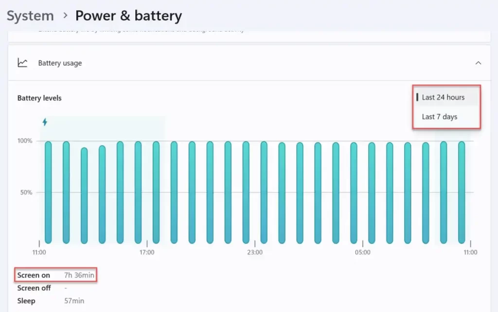 check your screen time on Windows11